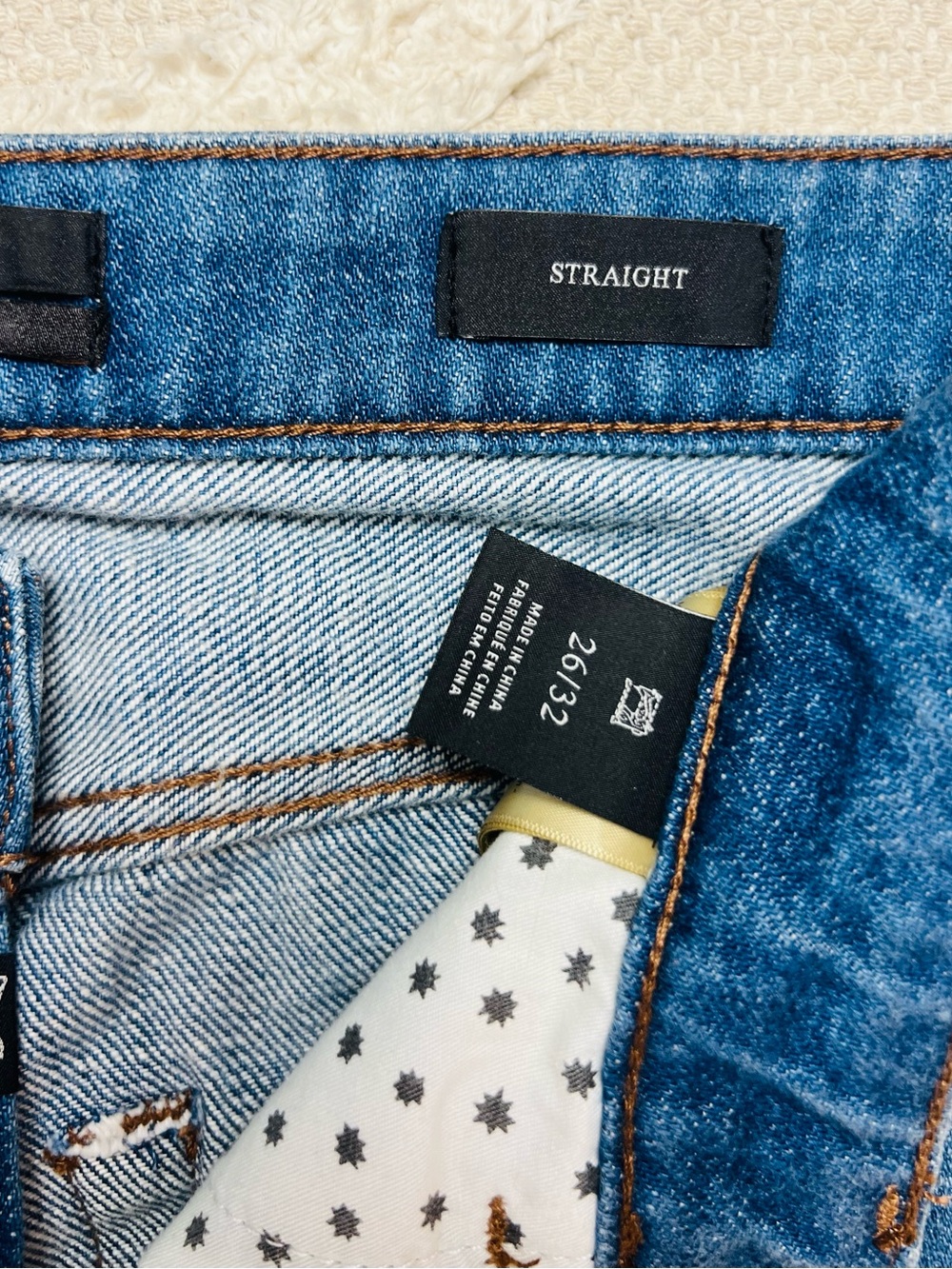 Scotch & Soda FREE PEOPLE Star Jeans Mid Wash Maison Scotch Straight Leg 26x32 - Picture 8 of 16